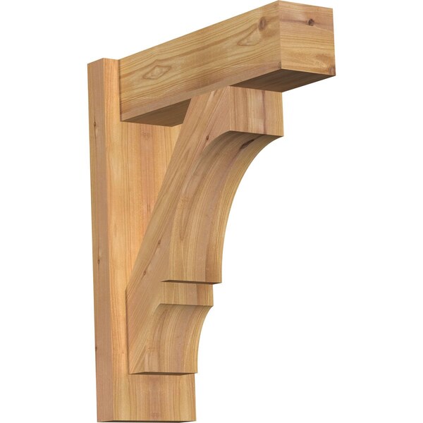 Ekena Millwork Balboa Block Smooth Outlooker, Western Red Cedar, 5 1/2"W x 16"D x 20"H OUT06X16X20BOA05SWR - main